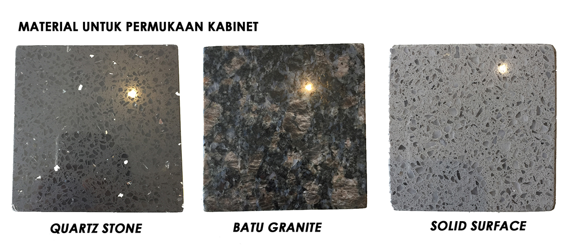 JENIS PERMUKAAN KABINET DAPUR